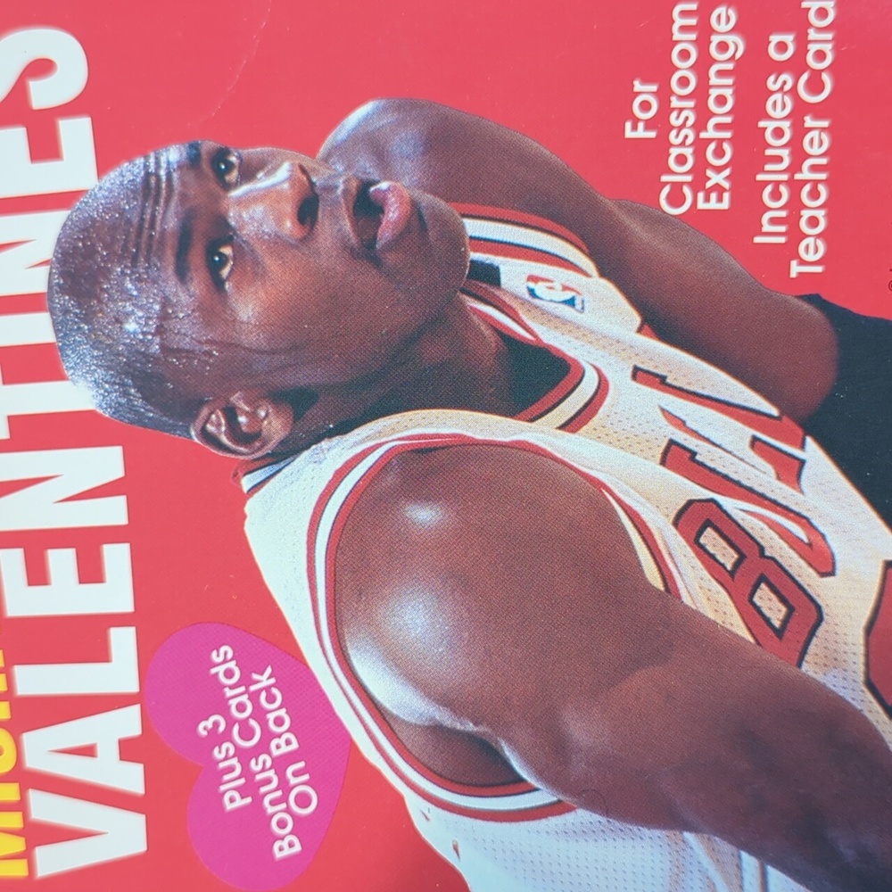 Michael Jordan Valentines by Gibson 32 +3 cut outs envelopes NBA Jump Inc - Picture 8 of 10